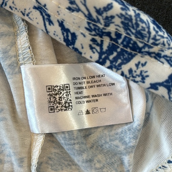 NEW Toile De Jouy Square Neck Tank Top - Picture 9 of 12